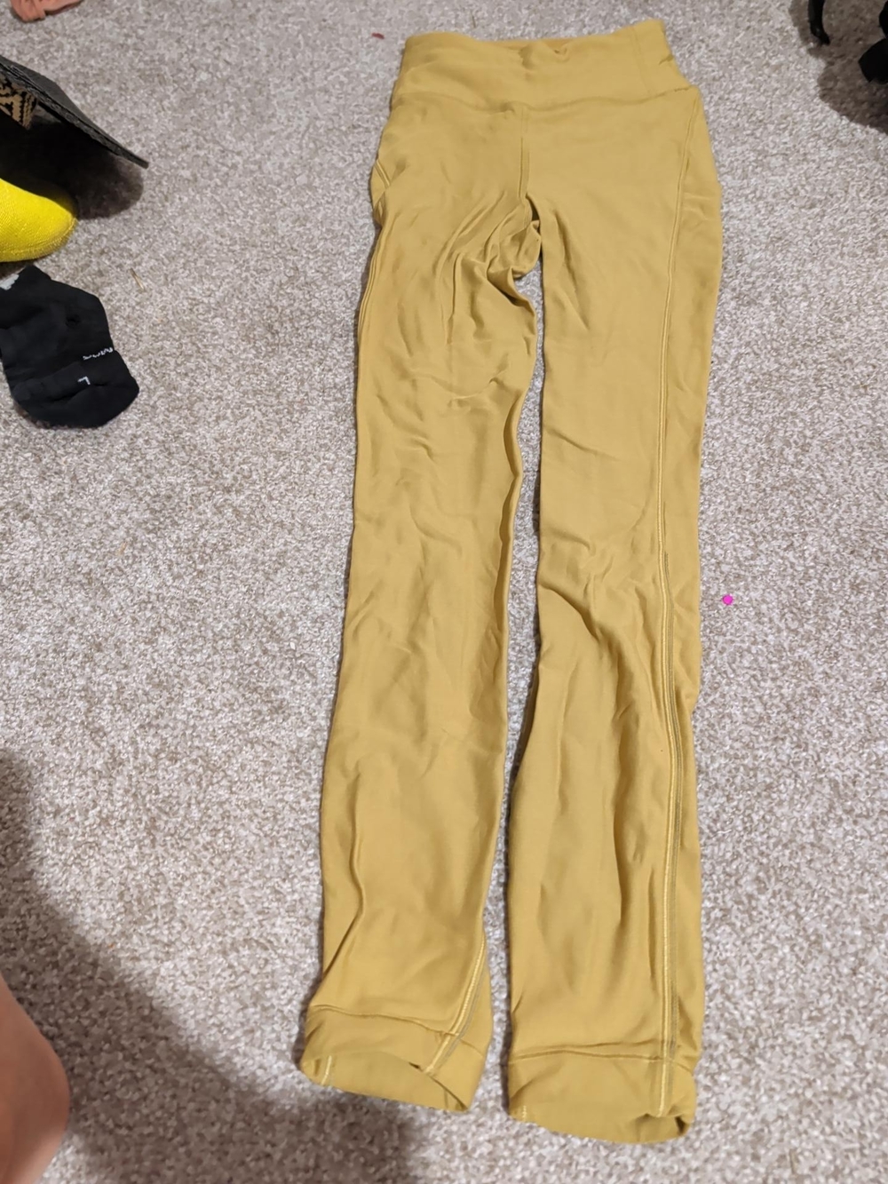 lululemon athletica Kids Mustard Yellow Pull-On Leggings